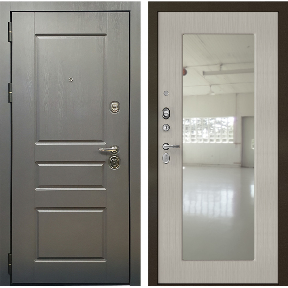 Входная металлическая дверь Acoustic 413 с зеркалом