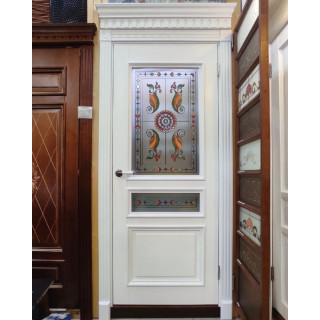 Межкомнатная дверь Марио ДО (дверь остеклённая) береза