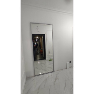 Зеркальная распашная дверь модель 4100 880х2100 хром