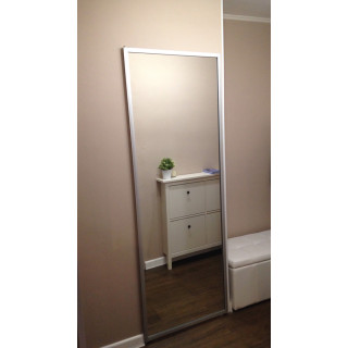 Зеркальная распашная дверь модель 4100 780х2100 хром